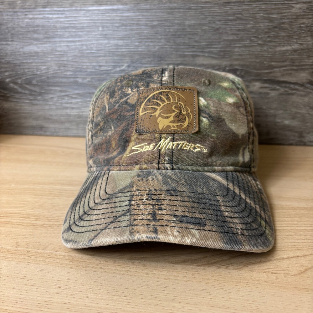 Turkey Hunting Hat Cap Strap Back Brown Camo Size Matters Outdoors Adjustable